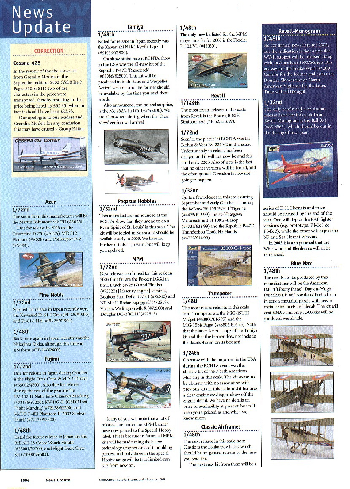 Scale Aviation Modeller International 2002-11